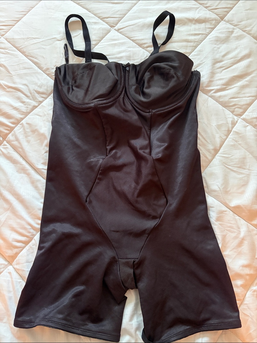 Miraclesuit Black Firm-Control Shapewear Bodysuit with Built-In Cups